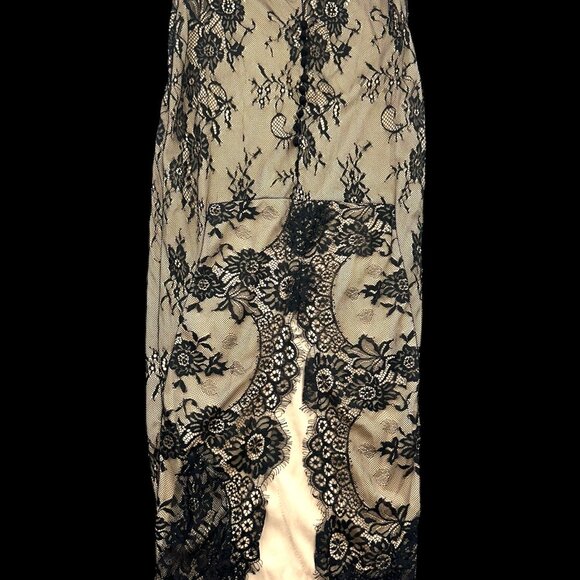Evening Chantilly Lace Maxi Skirt - Picture 1 of 8